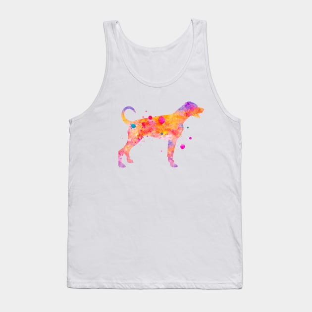 Doberman Dog Watercolor Painting 4 Tank Top by Miao Miao Design